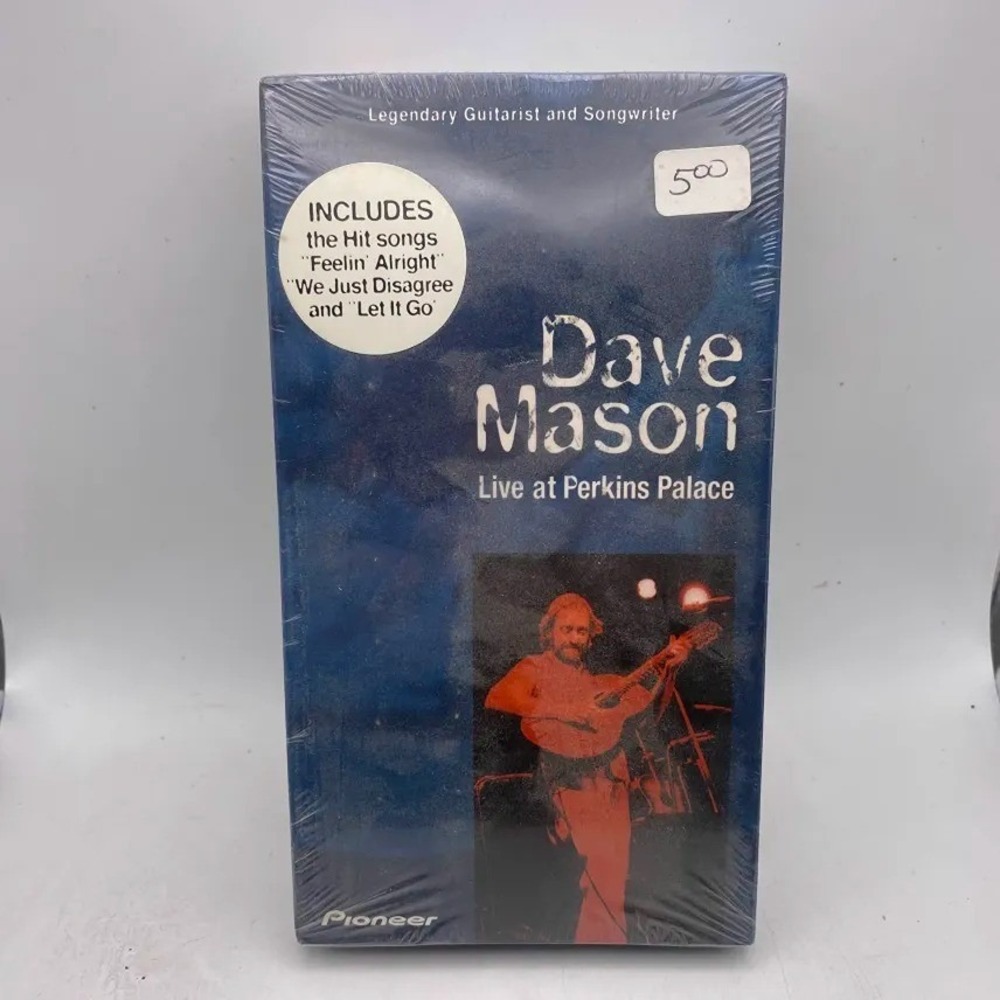 Dave Mason Live at Perkins Palace VHS SEALED NEW RARE HTF Pioneer PA-71753